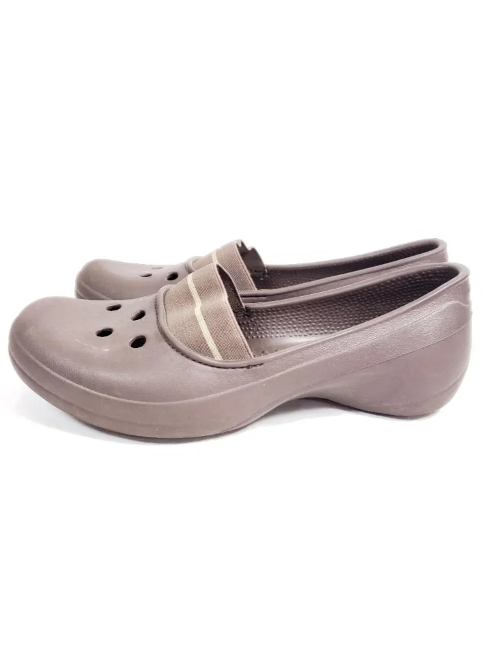 Crocs Juneau Slip On Loafer Womens Size 9 Brown